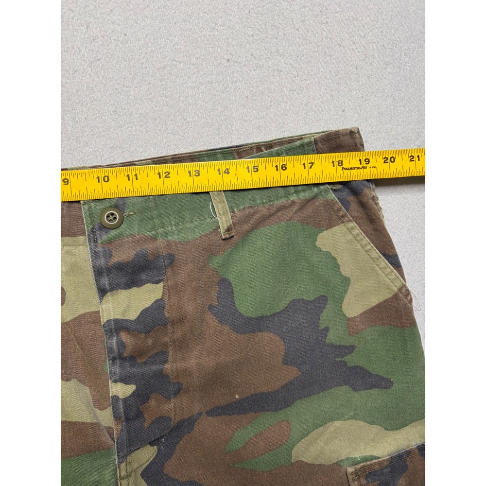 Vintage Cargo Pants Mens Large Camo Woodland Military Tactical BDU Distressed - Picture 8 of 13